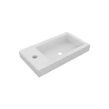 Fontein Mat Wit DutchLine Atlanta 40x22cm met kraangat L/R