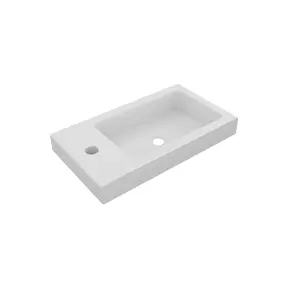 Fontein Mat Wit DutchLine Atlanta 40x22cm met kraangat L/R