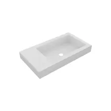 Fontein Mat Wit DutchLine Atlanta 40x22cm zonder kraangat L/R