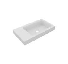 Fontein Glans Wit DutchLine Atlanta 40x22cm zonder kraangat L/R