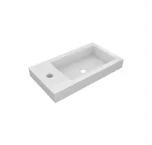 Fontein Glans Wit DutchLine Atlanta 40x22cm met kraangat L/R