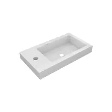 Fontein Glans Wit DutchLine Atlanta 40x22cm met kraangat L/R