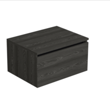 Badkamermeubel met Topblad Lumiere Zwart Eiken 60cm MDF 1 sofclose lade