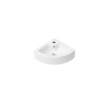 Toiletfontein Corner Glans Wit Hoekfontein 33x13cmk