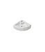 DutchLine Toiletfontein Corner Mat Wit Hoekfontein 33x13cm met kraangat - Keramiek