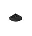 DutchLine Toiletfontein Corner Mat Zwart Hoekfontein 33x13cm met kraangat - Keramiek