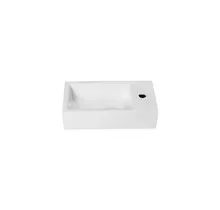 Toiletfontein Crea XXL Glans Wit Rechts 41x22x10cm