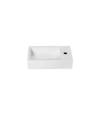 DutchLine Toiletfontein Crea XXL Glans Wit Rechts 41x22x10cm