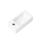 Toiletfontein Crea Mini Glans Wit Links 36x18x9cm