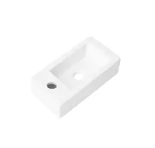 Toiletfontein Crea Mini Glans Wit Links 36x18x9cm