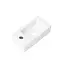 DutchLine Toiletfontein Crea Mini Glans Wit Links 36x18x9cm
