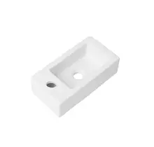 Toiletfontein Crea Mini Mat Wit Links 36x18x9cm