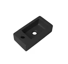 Toiletfontein Crea Mini Mat Zwart Links 36x18x9cm