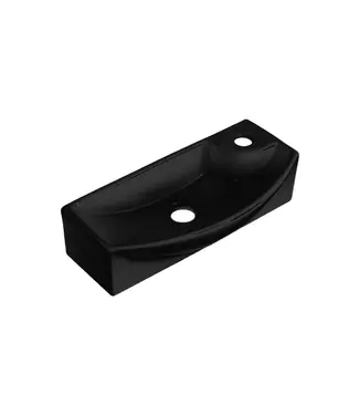 DutchLine Toiletfontein Trip Mat Zwart 45x22x13cm Kraangat Rechts