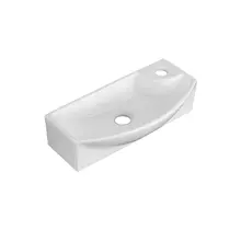 Toiletfontein Trip Glans Wit 45x22x13cm Kraangat Rechts