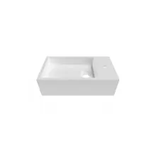 Toiletfontein Crea Solid Glans Wit 36 x18x12cm Rechts