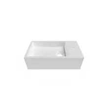 Toiletfontein Crea Solid Glans Wit 36 x18x12cm Rechts