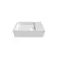 DutchLine Toiletfontein Crea Solid Glans Wit 36 x18x12cm Rechts
