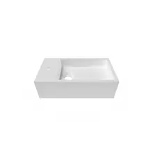 Toiletfontein Crea Solid Mat Wit 36 x18x12cm Links
