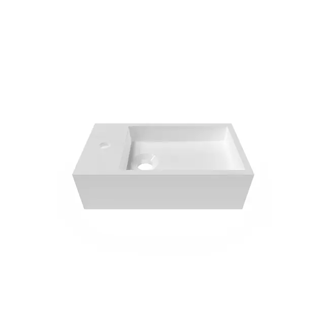 Toiletfontein Crea Solid Mat Wit 36 x18x12cm Links