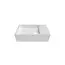 DutchLine Toiletfontein Crea Solid Mat Wit 36 x18x12cm Rechts