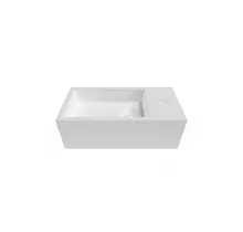 Toiletfontein Crea Solid Mat Wit 44 x22x12cm Rechts