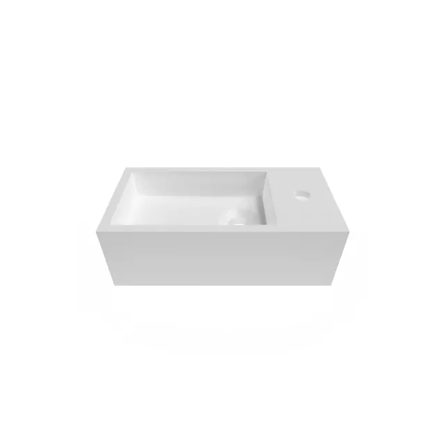 Toiletfontein Crea Solid Mat Wit 44 x22x12cm Rechts