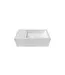 DutchLine Toiletfontein Crea Solid Glans Wit 44 x22x12cm Links