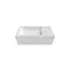 DutchLine Toiletfontein Crea Solid Glans Wit 44 x22x12cm Rechts