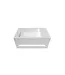 DutchLine Toiletfontein met handdoekhouder Crea Solid Mat Wit Rechts 35x20x16cm