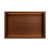 Inbouwnis badkamer met led-licht 60x30x7cm Geborsteld Brons Koper