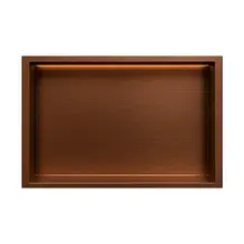 Inbouwnis badkamer met led-licht 60x30x7cm Geborsteld Brons Koper