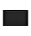 DutchLine Inbouwnis badkamer met led-licht 60x30x7cm Mat Zwart