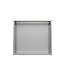 DutchLine Inbouwnis badkamer met led-licht 30x30x7cm RVS