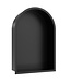 Inbouw badkamer Nis Demis Ovaal 30x30x10cm Mat Zwart