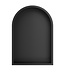 Inbouw badkamer Nis Demis Ovaal 30x30x10cm Mat Zwart