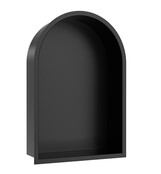 Inbouw badkamer Nis Demis Ovaal 30x30x7cm Mat Zwart