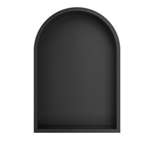 Inbouw badkamer Nis Demis Ovaal 30x30x7cm Mat Zwart
