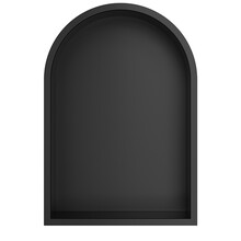 Inbouw badkamer Nis Demis Ovaal 30x30x7cm Mat Zwart