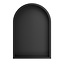 Wiesbaden Inbouw badkamer Nis Demis Ovaal 30x30x7cm Mat Zwart