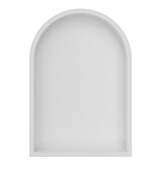 Inbouw badkamer Nis Demis Ovaal 30x30x7cm Mat Wit