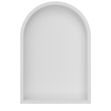Inbouw badkamer Nis Demis Ovaal 30x30x7cm Mat Wit