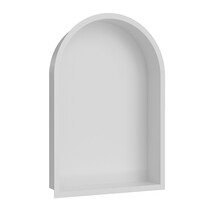 Inbouw badkamer Nis Demis Ovaal 30x30x10cm Mat Wit