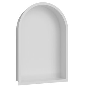 Inbouw badkamer Nis Demis Ovaal 30x30x10cm Mat Wit