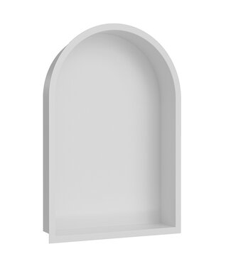Wiesbaden Inbouw badkamer Nis Demis Ovaal 30x30x10cm Mat Wit