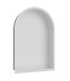 Wiesbaden Inbouw badkamer Nis Demis Ovaal 30x30x10cm Mat Wit