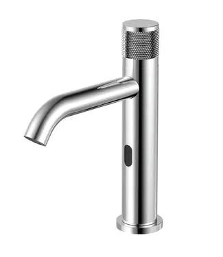 DutchLine Kraan met sensor koud S-Grip Chroom - Elektrisch e/o Batterij