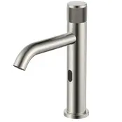 Kraan met sensor koud S-Grip Geborsteld Staal - Elektrisch e/o Batterij