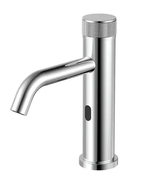 DutchLine Kraan met sensor Warm/Koud S-Grip Chroom - Elektrisch e/o Batterij