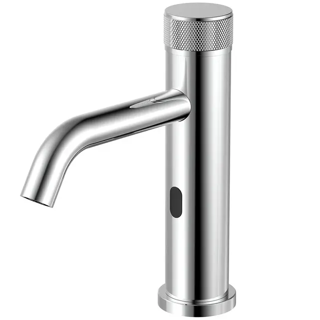 Kraan met sensor Warm/Koud S-Grip Chroom - Elektrisch e/o Batterij